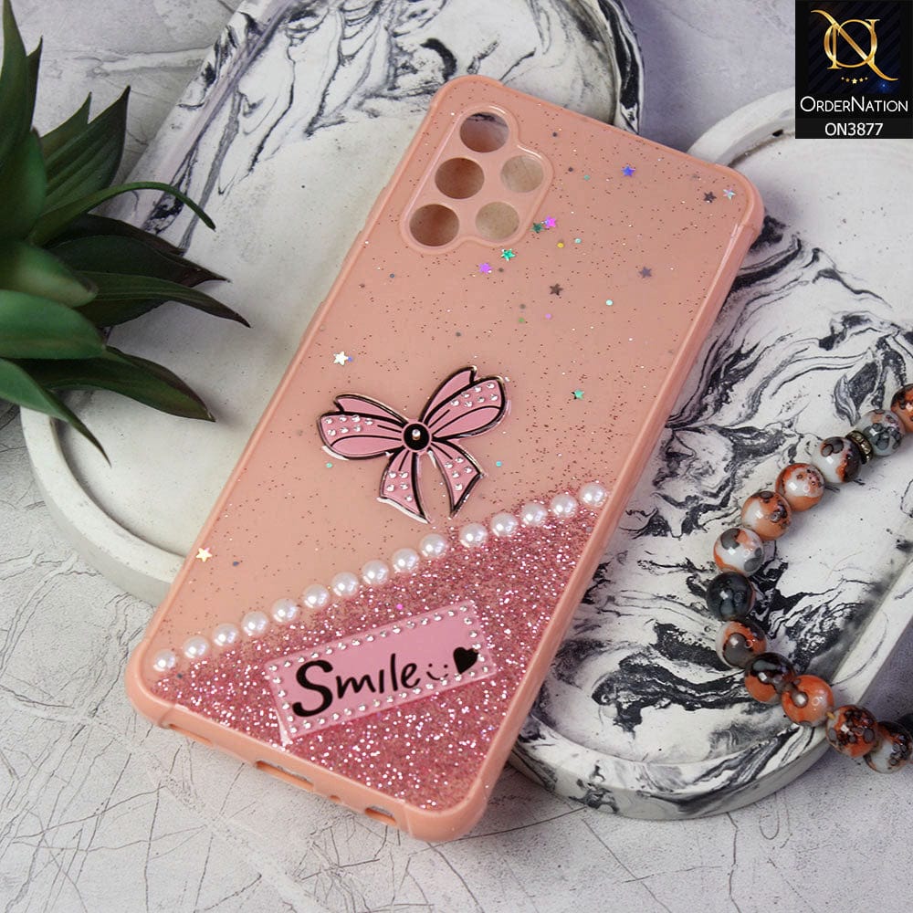 Samsung Galaxy A32  Cover - Pink - New Shine Soft Borders Camera Bumper Protection Glossy Logo Hole Case