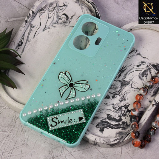 Vivo S15e Cover - Sea Green - New Shine Soft Borders Camera Bumper Protection Glossy Logo Hole Case