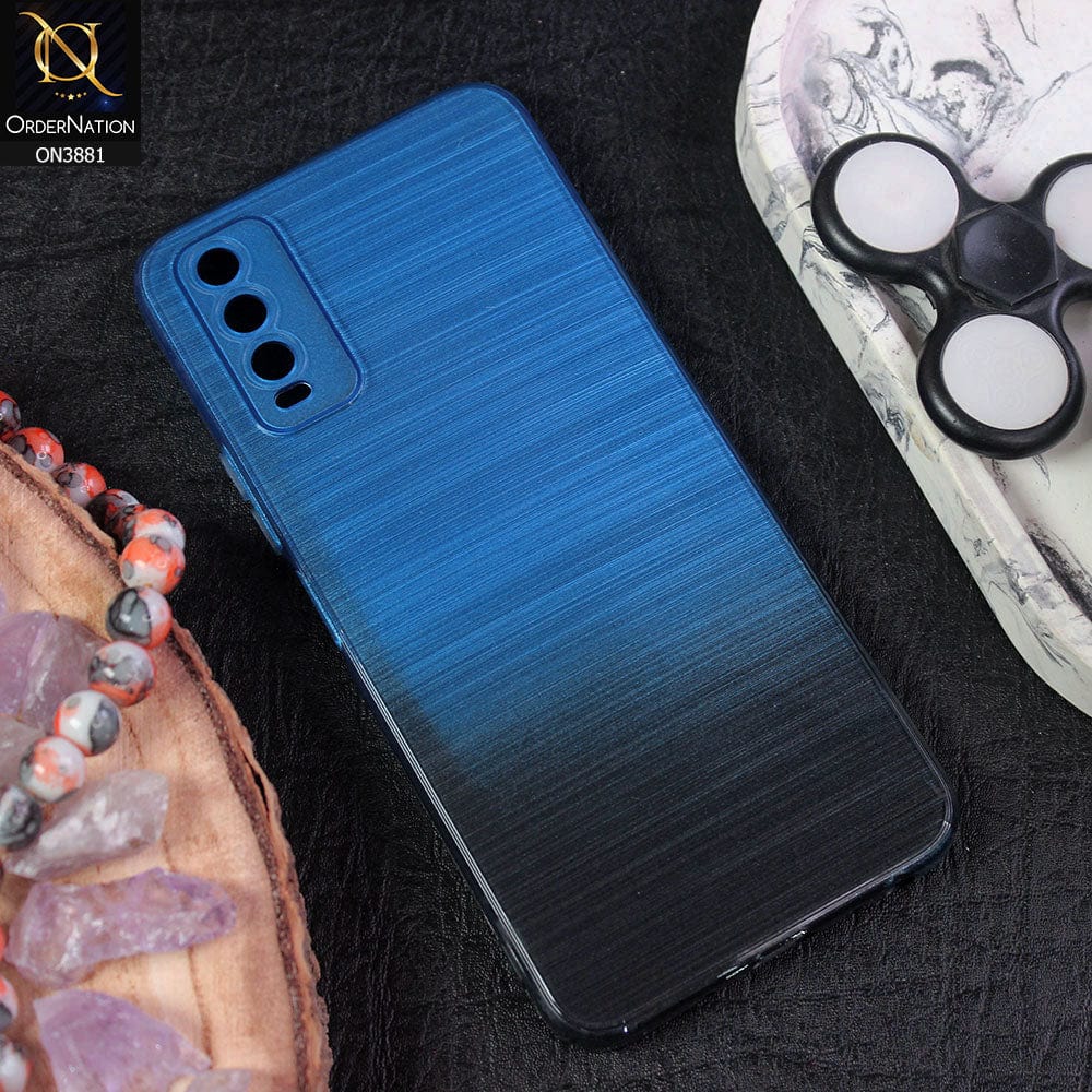 Vivo Y20s Cover - Design 3 - All New Stylish Dual Color Soft Silicone Protective Case