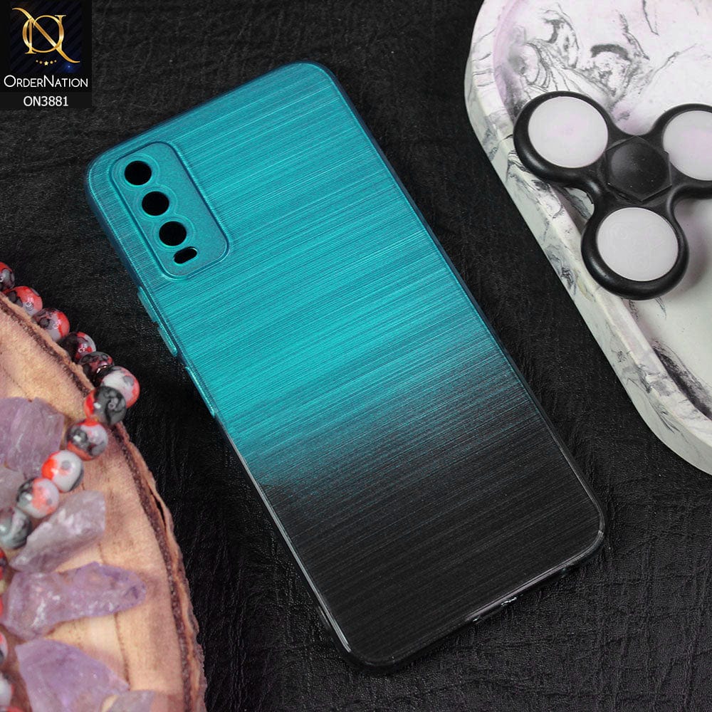 Vivo Y20T Cover - Design 6 - All New Stylish Dual Color Soft Silicone Protective Case