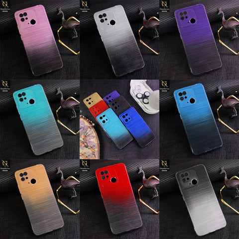 Vivo Y20T Cover - Design 7 - New Rainbow Style Soft Silicone Borders Clear Back Case With Electroplating Camera Ring