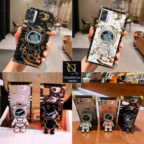 iPhone SE 2020 Cover - Black - New Luxury Space Case With Astronode Cute Folding Stand Holder Case