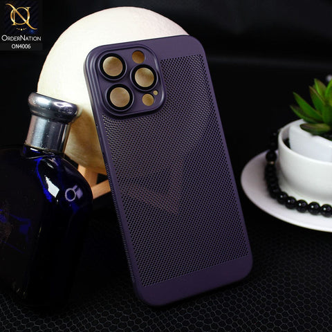 iPhone 12 Pro Max Cover - Deep Purple - New Premium Line Protective Camera Lense Protection Case