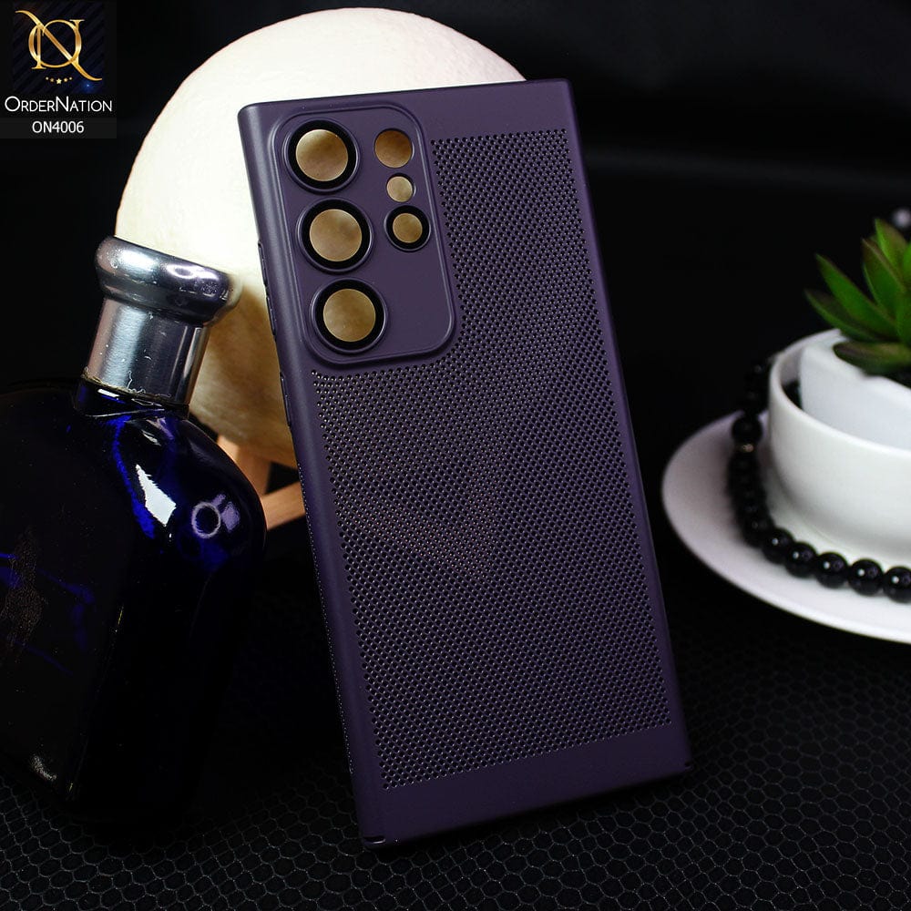 Samsung Galaxy S23 Ultra 5G Cover - Deep Purple - New Premium Line Protective Camera Lense Protection Case