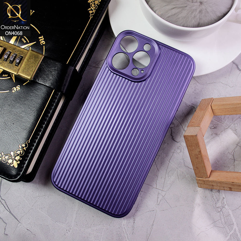 iPhone 13 Pro Max Cover - Purple - New Stylish Soft Silicon Camera Protection Creative Case