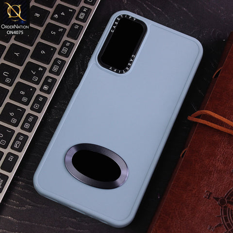 Samsung Galaxy A24 4G Cover - Sierra Blue - New Soft Silicon Fashion Case With Fancy Camera Ring & Logo Hole