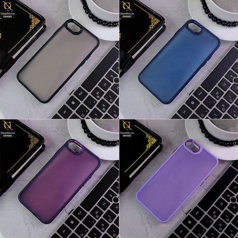 iPhone XS / X Cover - Purple - Pc + Tpu Anti Scratch Space II Collection With Fancy Camera Ring Soft Case