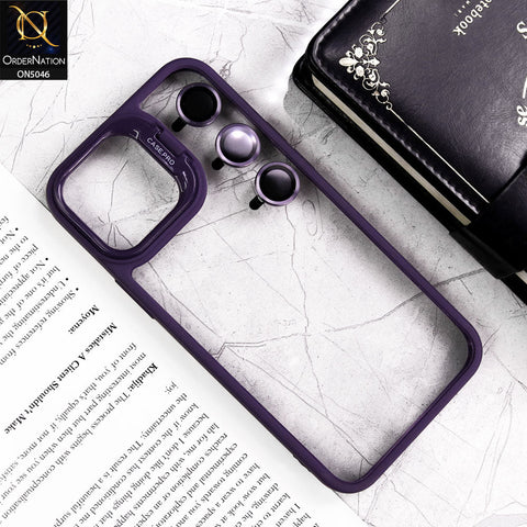 iPhone 13 Pro Max Cover - Purple - Trendy Case Pro Classic Camera Stand Soft Case With Camera Ring Protectors