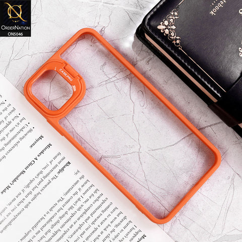 iPhone XS / X Cover - Orange - Trendy Case Pro Classic Camera Stand Soft Case