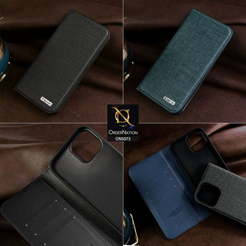 OnePlus 9 Cover - Black - Lishen Classic Series - Premium Leather Magnatic Flip Book Case