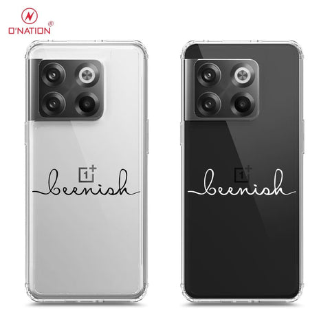 OnePlus 10T Cover - Personalised Name Series - 8 Designs - Clear Phone Case - Soft Silicon Borders