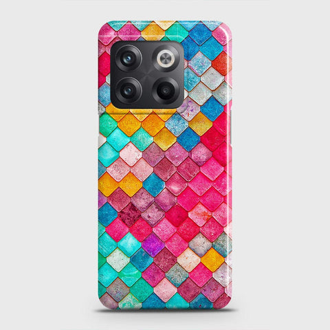 OnePlus 10T Cover - Chic Colorful Mermaid Printed Hard Case with Life Time Colors Guarantee