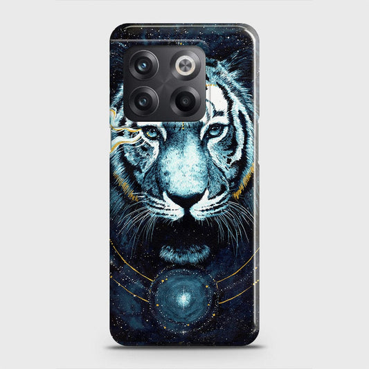 OnePlus 10T Cover - Vintage Galaxy Tiger Printed Hard Case with Life Time Colors Guarantee