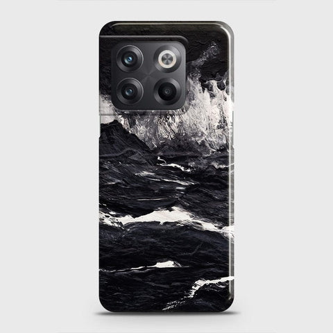 OnePlus 10T Cover - Black Ocean Marble Trendy Printed Hard Case with Life Time Colors Guarantee