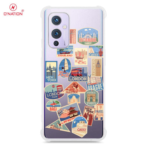 OnePlus 9 Cover - Personalised Boarding Pass Ticket Series - 5 Designs - Clear Phone Case - Soft Silicon Borders