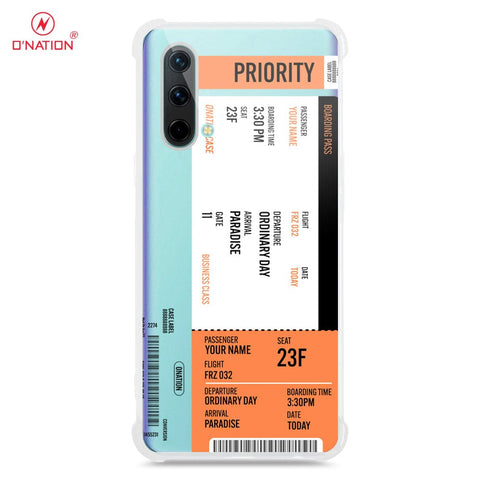 OnePlus Nord CE 5G Cover - Personalised Boarding Pass Ticket Series - 5 Designs - Clear Phone Case - Soft Silicon Borders