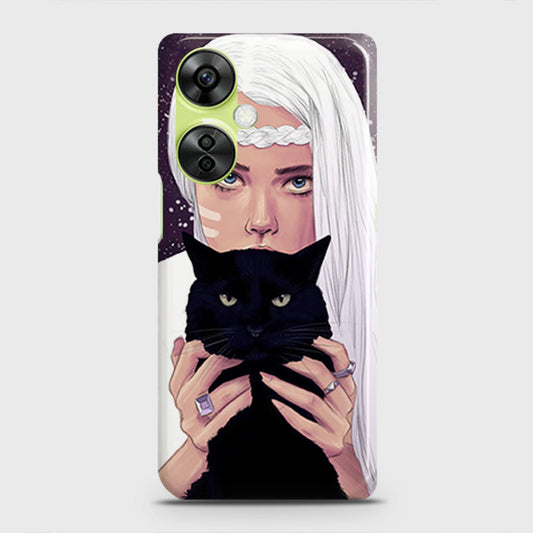 OnePlus Nord CE 3 Lite Cover - Trendy Wild Black Cat Printed Hard Case with Life Time Colors Guarantee