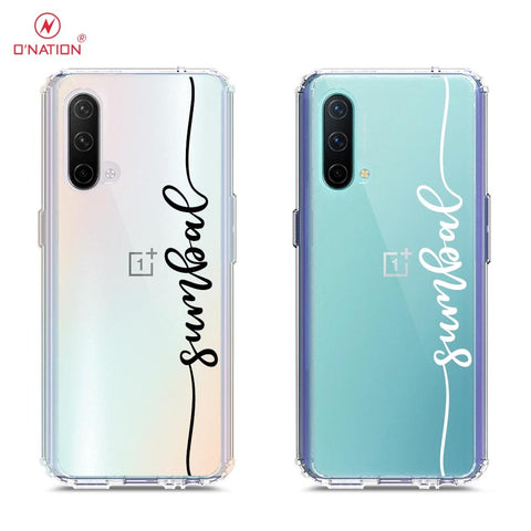 OnePlus Nord CE 5G Cover - Personalised Name Series - 8 Designs - Clear Phone Case - Soft Silicon Borders