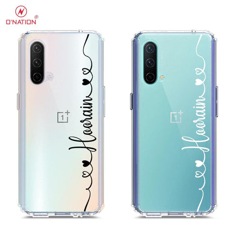 OnePlus Nord CE 5G Cover - Personalised Name Series - 8 Designs - Clear Phone Case - Soft Silicon Borders