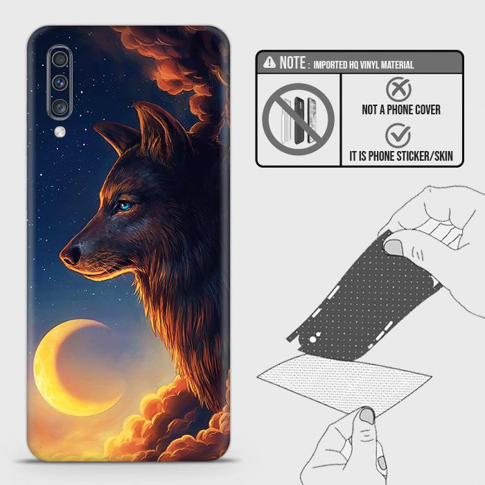 Samsung Galaxy A50s Back Skin - Design 5 - Mighty Wolf Skin Wrap Back Sticker