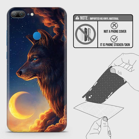 Huawei Honor 9 Lite Back Skin - Design 5 - Mighty Wolf Skin Wrap Back Sticker