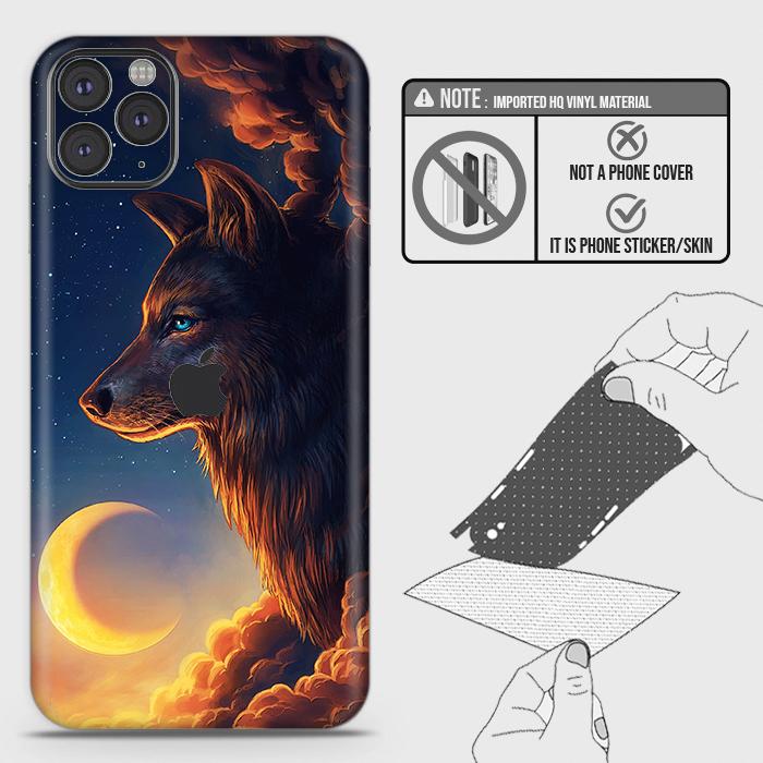 iPhone 11 Pro Back Skin - Design 5 - Mighty Wolf Skin Wrap Back Sticker