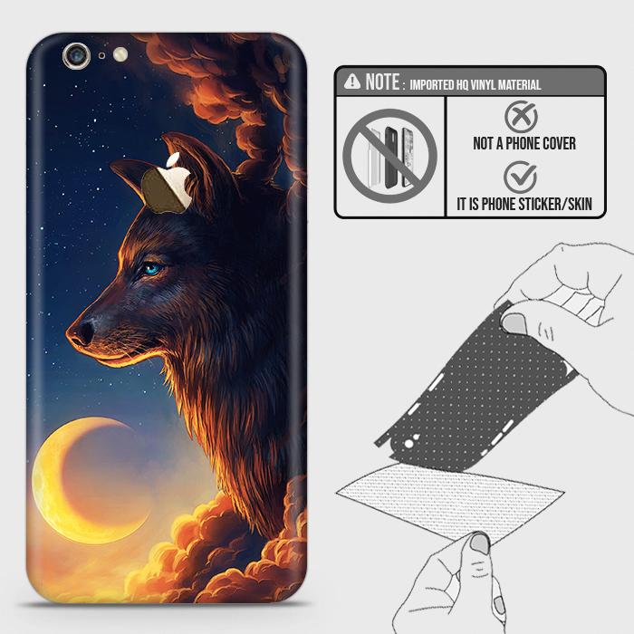 iPhone 6S / 6 Back Skin - Design 5 - Mighty Wolf Skin Wrap Back Sticker