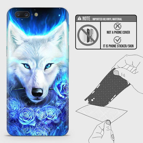 OnePlus 5 Back Skin - Design 2 - Vintage Galaxy Wolf Skin Wrap Back Sticker