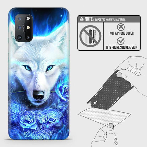 OnePlus 8T Back Skin - Design 2 - Vintage Galaxy Wolf Skin Wrap Back Sticker