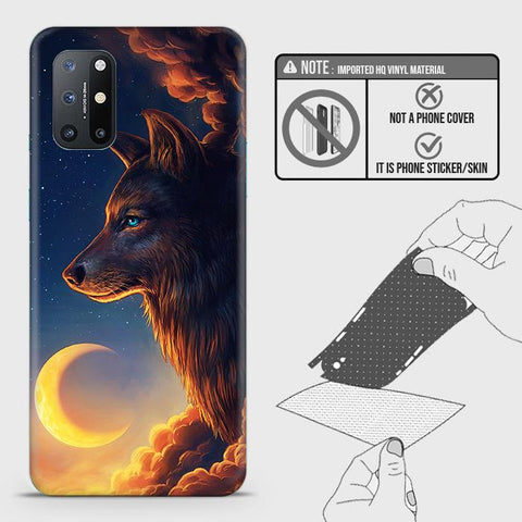 OnePlus 8T Back Skin - Design 5 - Mighty Wolf Skin Wrap Back Sticker