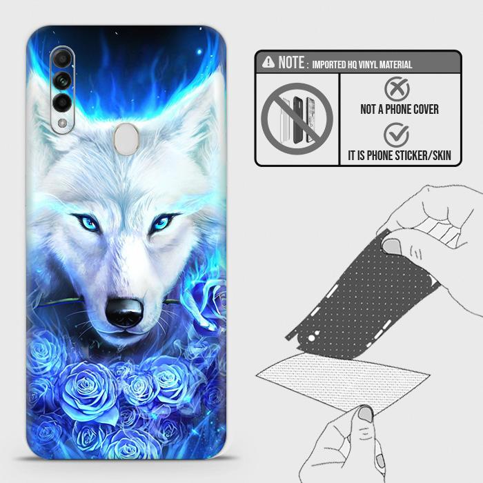 Oppo A31 Back Skin - Design 2 - Vintage Galaxy Wolf Skin Wrap Back Sticker