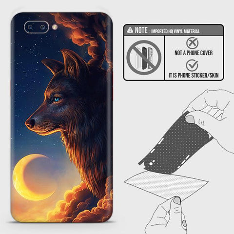 Oppo A5 Back Skin - Design 5 - Mighty Wolf Skin Wrap Back Sticker