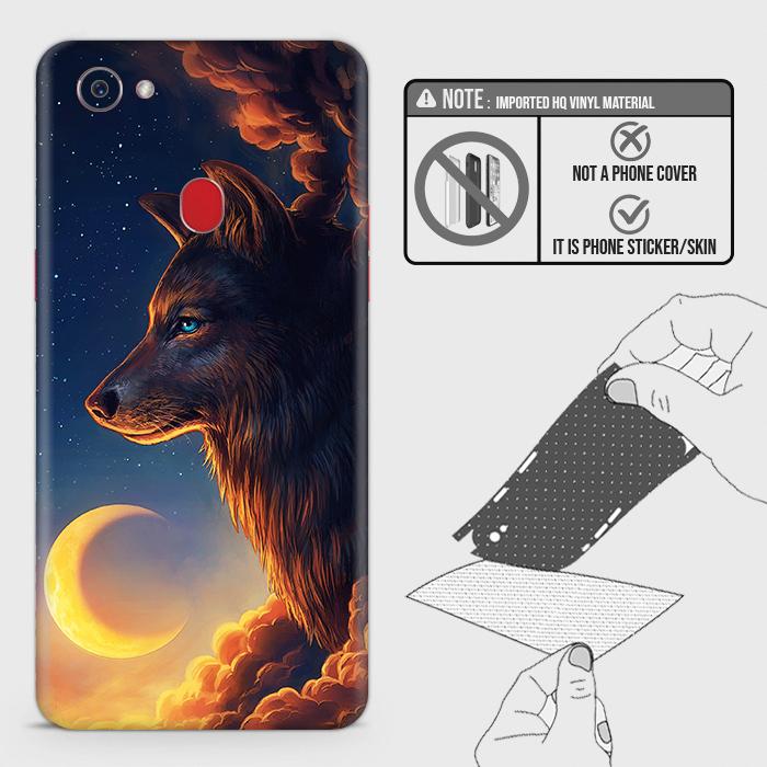 Oppo F7 Back Skin - Design 5 - Mighty Wolf Skin Wrap Back Sticker