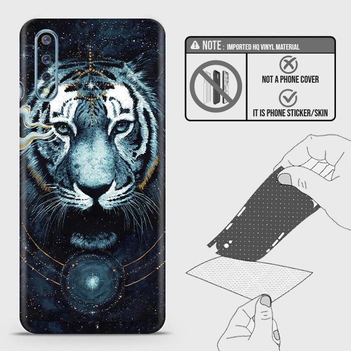 Vivo S1 Back Skin - Design 4 - Vintage Galaxy Tiger Skin Wrap Back Sticker