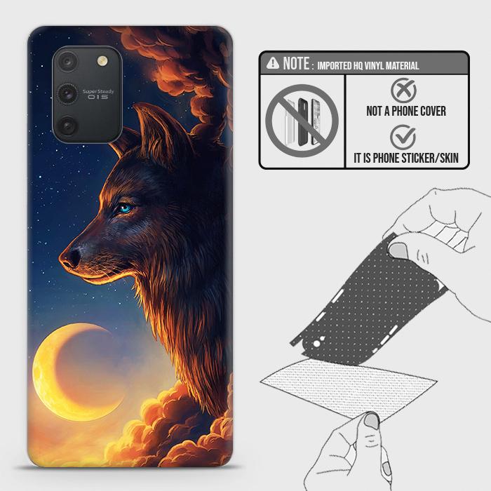 Samsung Galaxy S10 Lite Back Skin - Design 5 - Mighty Wolf Skin Wrap Back Sticker