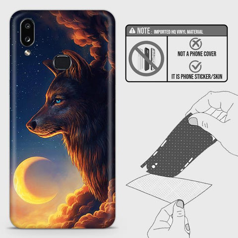 Samsung Galaxy A10s Back Skin - Design 5 - Mighty Wolf Skin Wrap Back Sticker