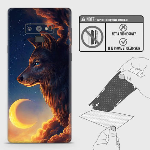 Samsung Galaxy Note 9 Back Skin - Design 5 - Mighty Wolf Skin Wrap Back Sticker