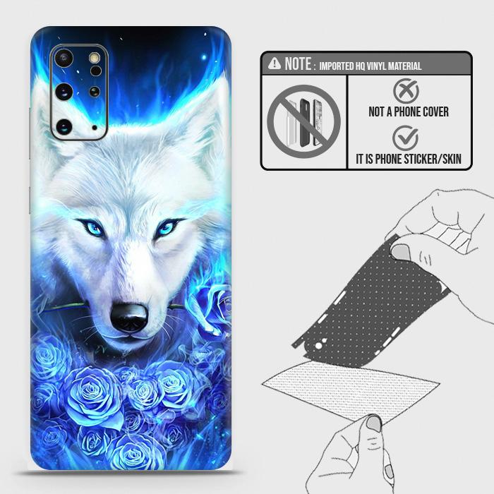 Samsung Galaxy S20 Plus Back Skin - Design 2 - Vintage Galaxy Wolf Skin Wrap Back Sticker