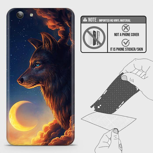 Vivo Y71 Back Skin - Design 5 - Mighty Wolf Skin Wrap Back Sticker