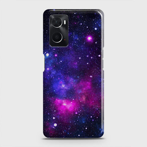 Oppo A96 4G Cover - Dark Galaxy Stars Modern Printed Hard Case with Life Time Colors Guarantee