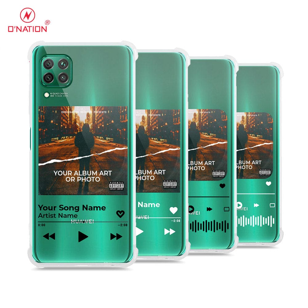 Huawei P40 Lite Cover - Personalised Album Art Series - 4 Designs - Clear Phone Case - Soft Silicon Borders