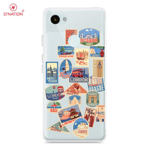 Google Pixel 3a Cover - Personalised Boarding Pass Ticket Series - 5 Designs - Clear Phone Case - Soft Silicon Borders