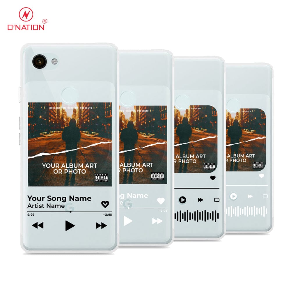 Google Pixel 3a XL Cover - Personalised Album Art Series - 4 Designs - Clear Phone Case - Soft Silicon Borders