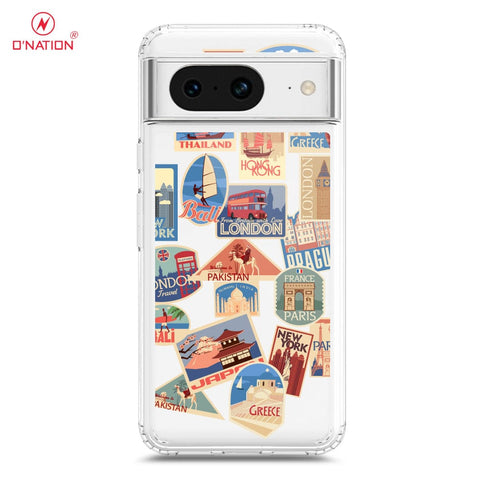 Google Pixel 8 Cover - Personalised Boarding Pass Ticket Series - 5 Designs - Clear Phone Case - Soft Silicon Borders