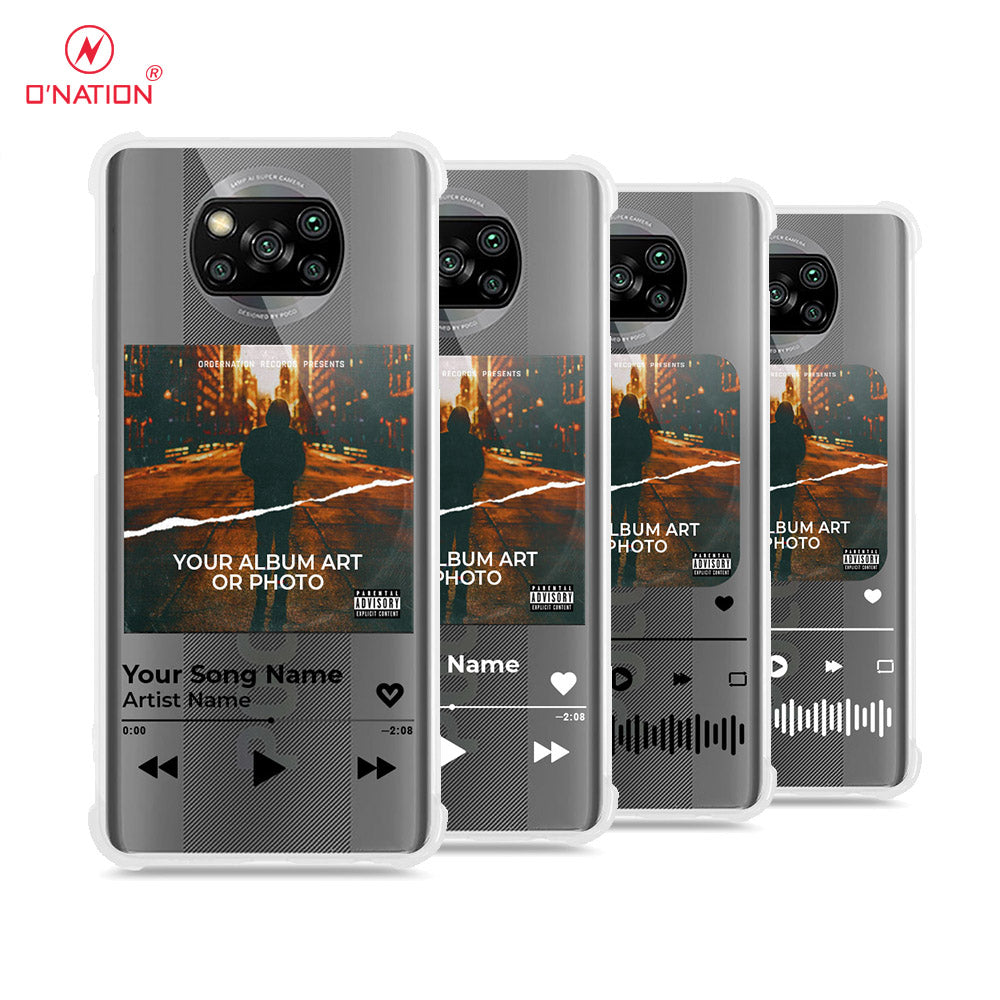 Xiaomi Poco X3 Cover - Personalised Album Art Series - 4 Designs - Clear Phone Case - Soft Silicon Borders