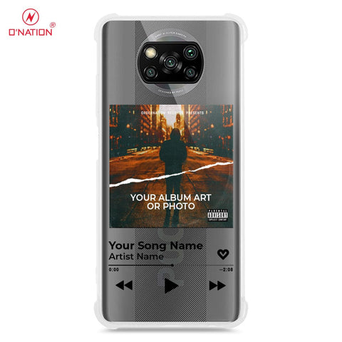 Xiaomi Poco X3 Cover - Personalised Album Art Series - 4 Designs - Clear Phone Case - Soft Silicon Borders