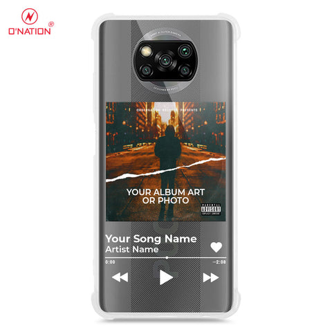 Xiaomi Poco X3 Cover - Personalised Album Art Series - 4 Designs - Clear Phone Case - Soft Silicon Borders