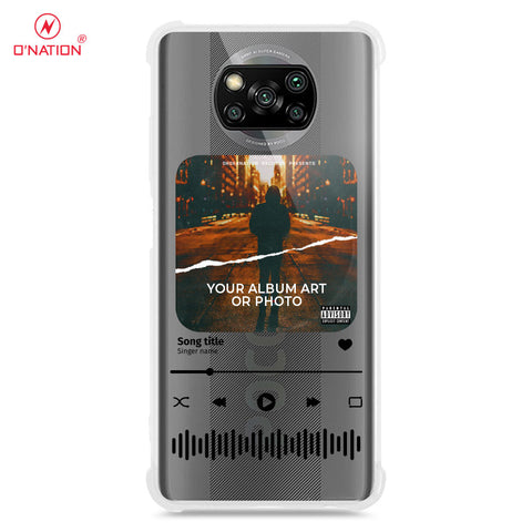 Xiaomi Poco X3 Cover - Personalised Album Art Series - 4 Designs - Clear Phone Case - Soft Silicon Borders