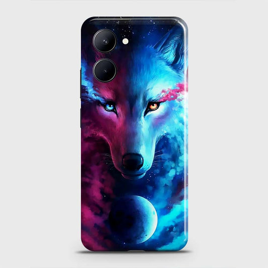 Realme C33 Cover - Infinity Wolf Trendy Printed Hard Case with Life Time Colors Guarantee