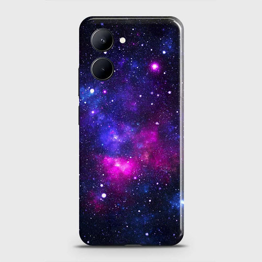 Realme C33 Cover - Dark Galaxy Stars Modern Printed Hard Case with Life Time Colors Guarantee